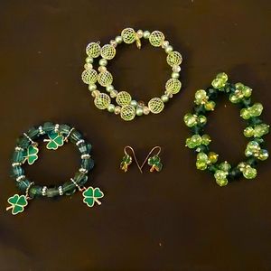St. Patrick's Day Bracelets & Earrings